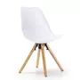 VS VENTA-STOCK Set de 2 chaises Salle à Manger Jeff Style Nordique Blanc, 54 cm x 49 cm x 84 cm