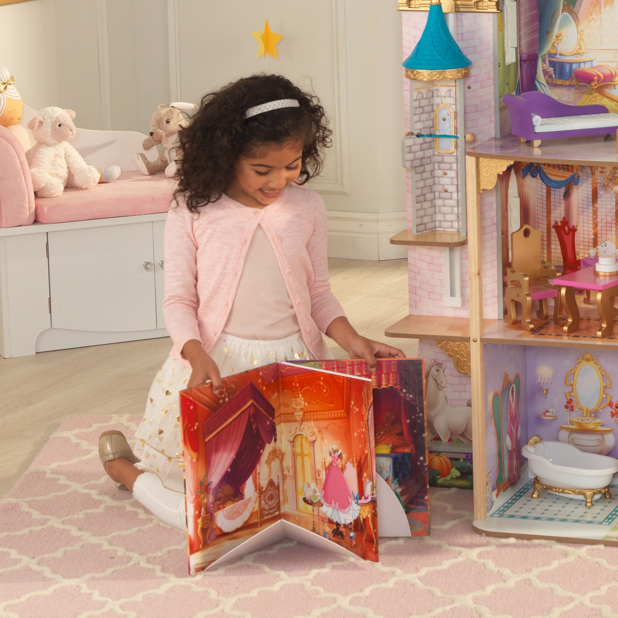 Voir la diapositive 7 : Kidkraft Maison de poupée Célébration Royale - Princesses Disney