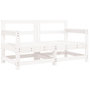 Voir la diapositive 3 : VIDAXL Chaises de jardin et coussins lot de 2 blanc bois de pin massif