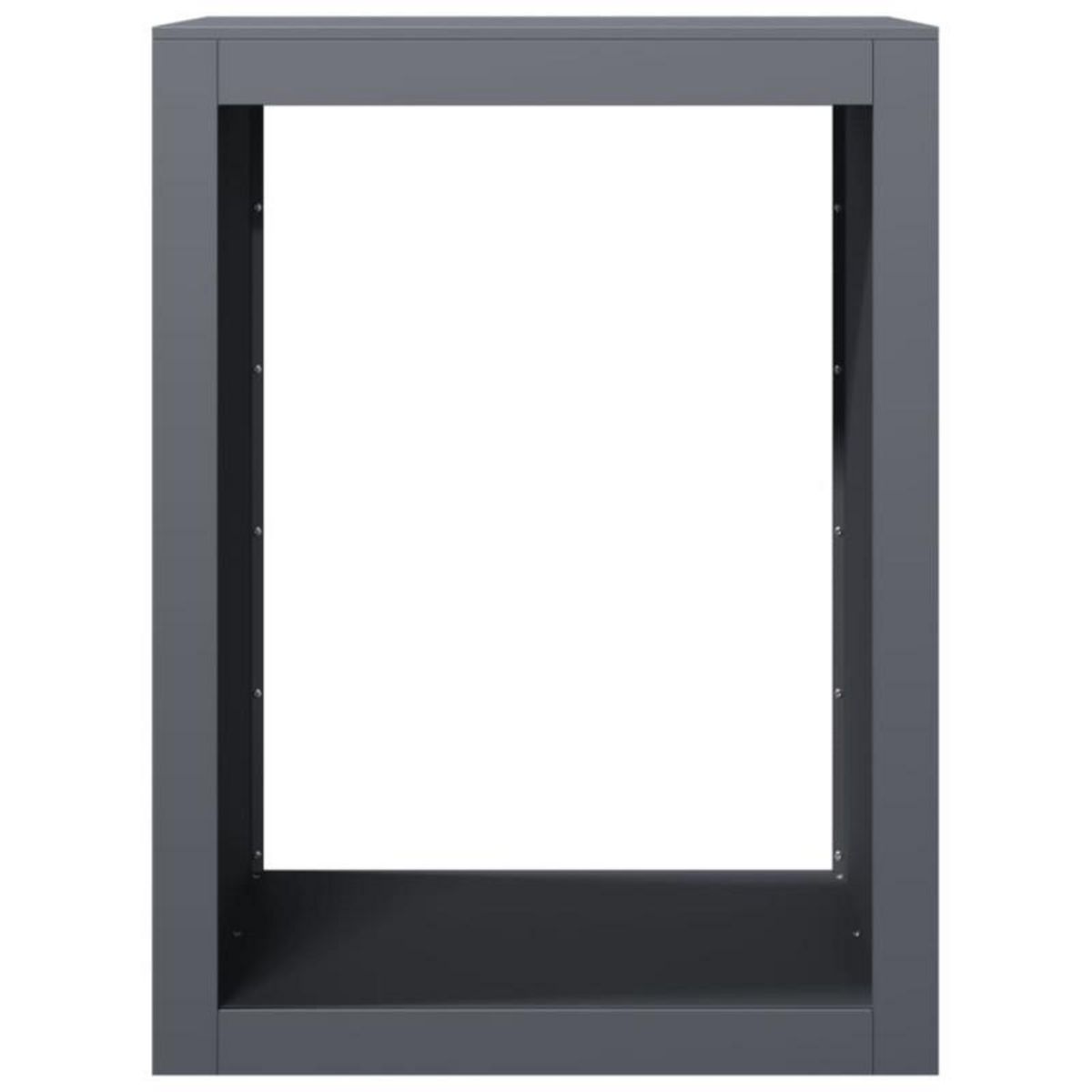 VIDAXL Portant de bois de chauffage anthracite 60x40x80 cm acier
