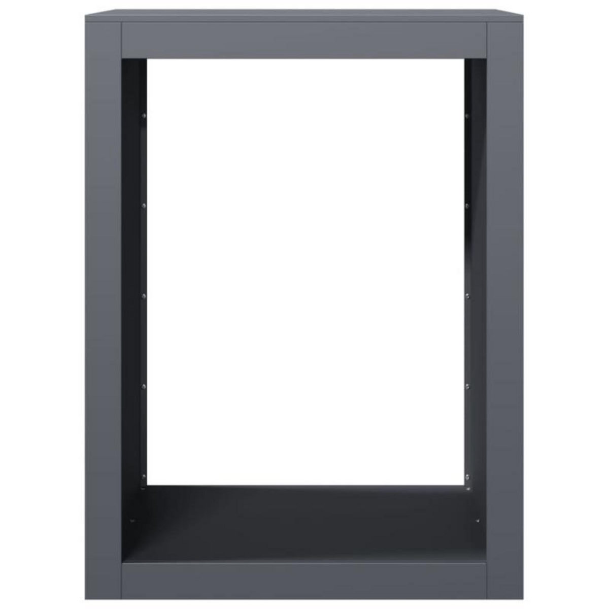 VIDAXL Portant de bois de chauffage anthracite 60x40x80 cm acier