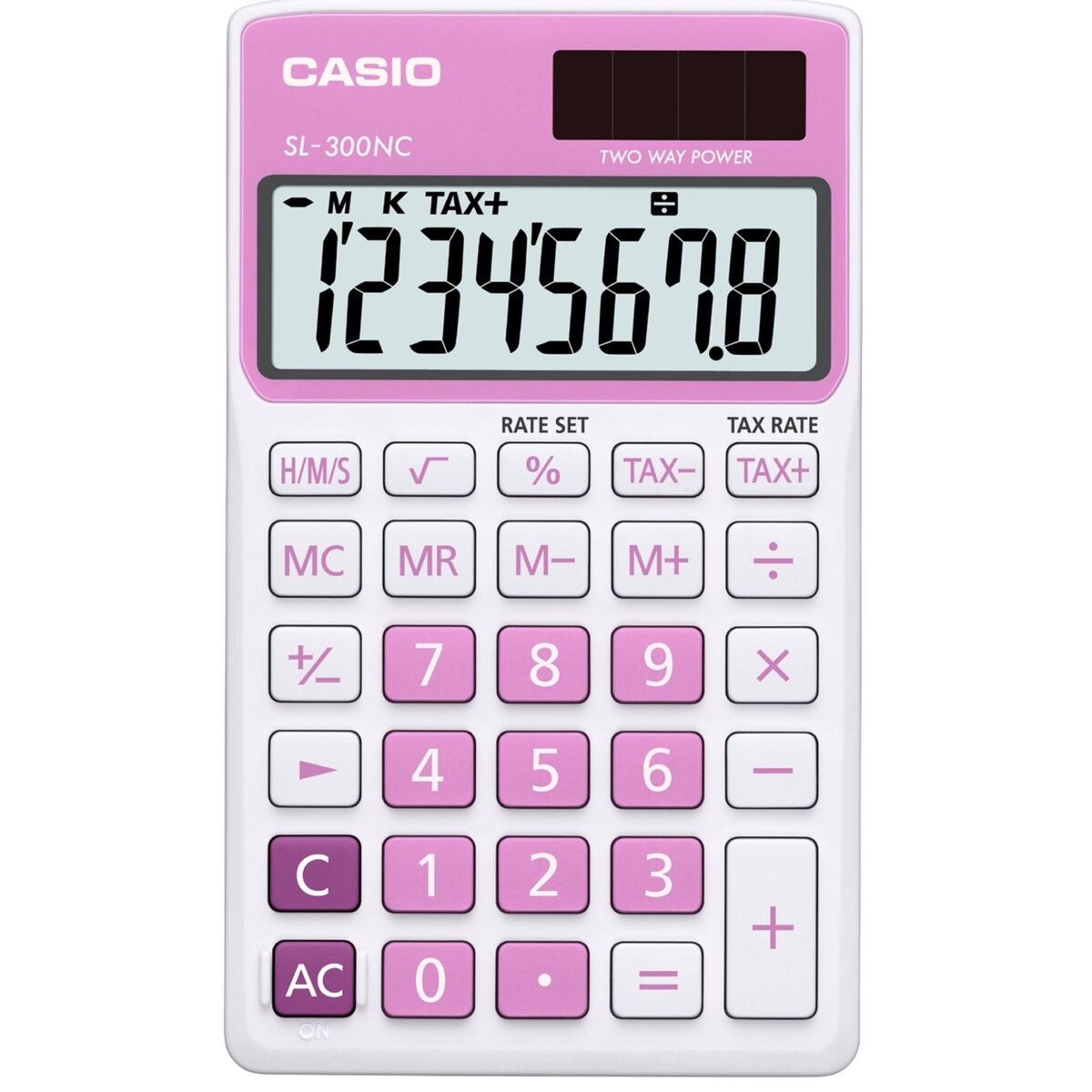 CASIO Calculatrice arithmétique SL-300NC rose