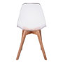 Voir la diapositive 3 : The Home Deco Factory Chaise scandinave transparente - H.86 cm