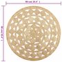 Voir la diapositive 6 : VIDAXL Tapis fait a la main Jute tressee 90 cm