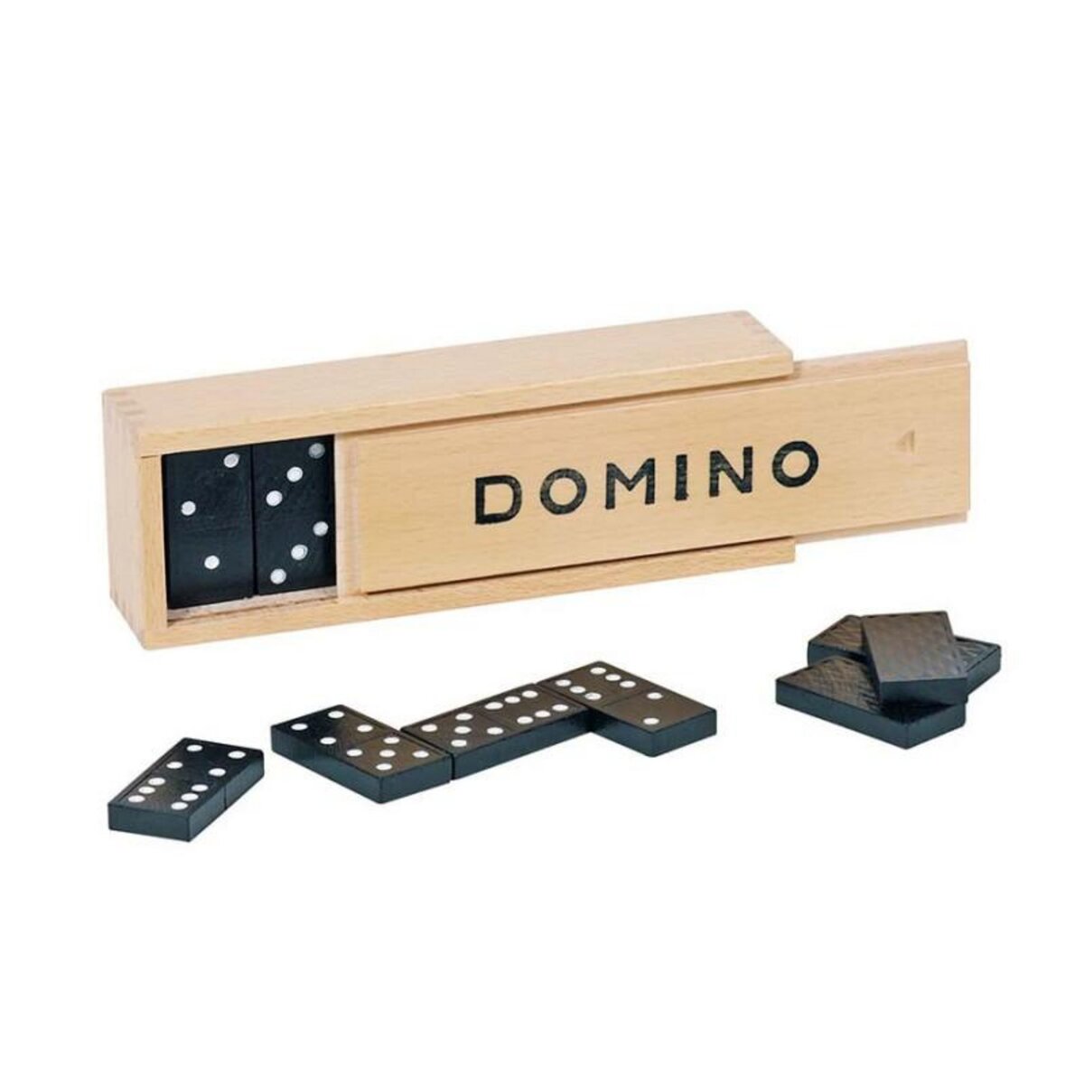 Jouet prive JOUETPRIVE Jeu de domino boîte en bois 1