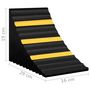 Voir la diapositive 6 : VIDAXL Cales de roue 2 pcs 29x16x19 cm Caoutchouc