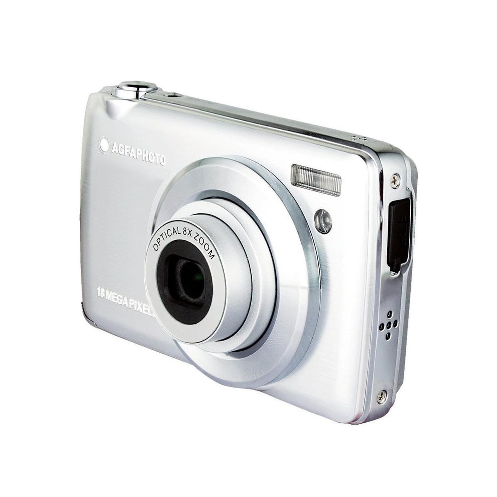 Voir la diapositive 2 : AGFA PHOTO Appareil Photo Numérique Compact Agfa Photo Realishot DC8200SL Argent Housse + Carte SD 16Go incluses