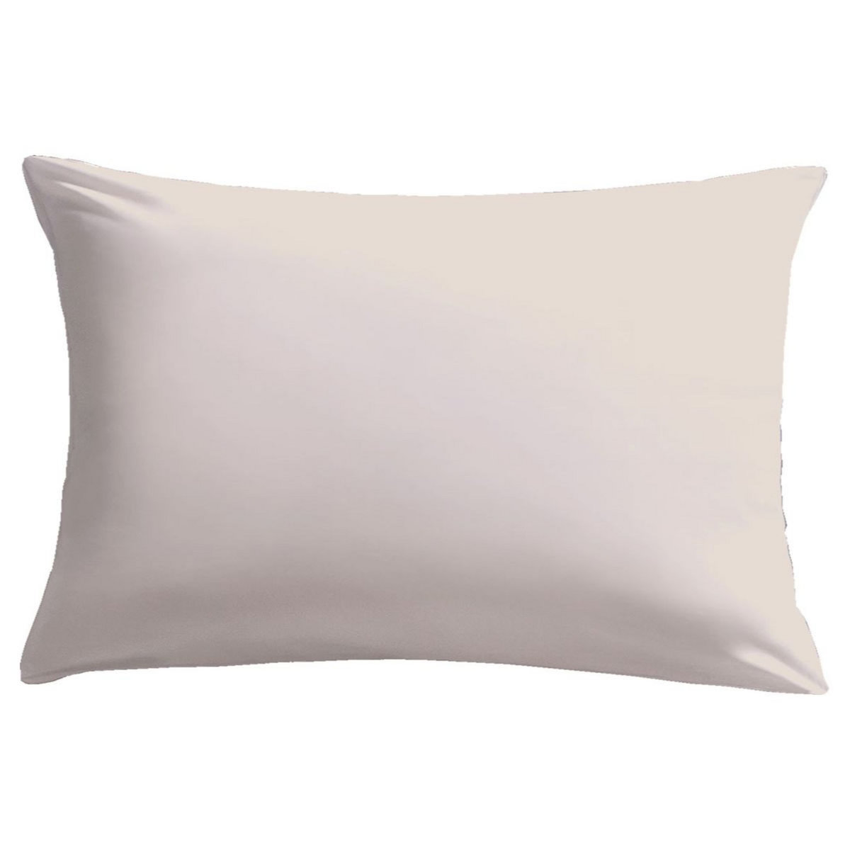 Taie d'oreiller unie en microfibre 