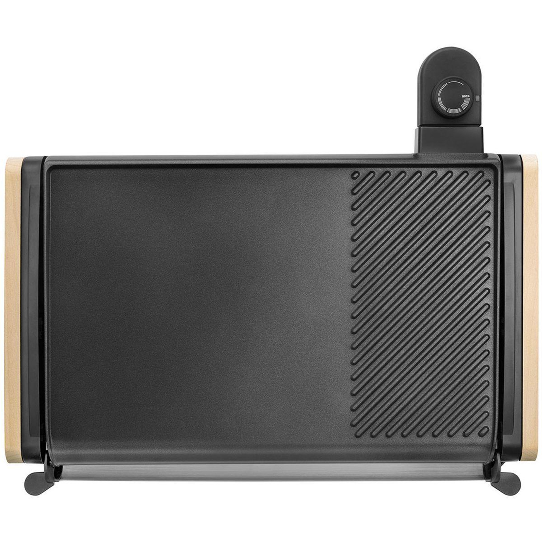 Voir la diapositive 3 : LAGRANGE Plancha électrique 229012 bois clair à poser, 43x28 cm