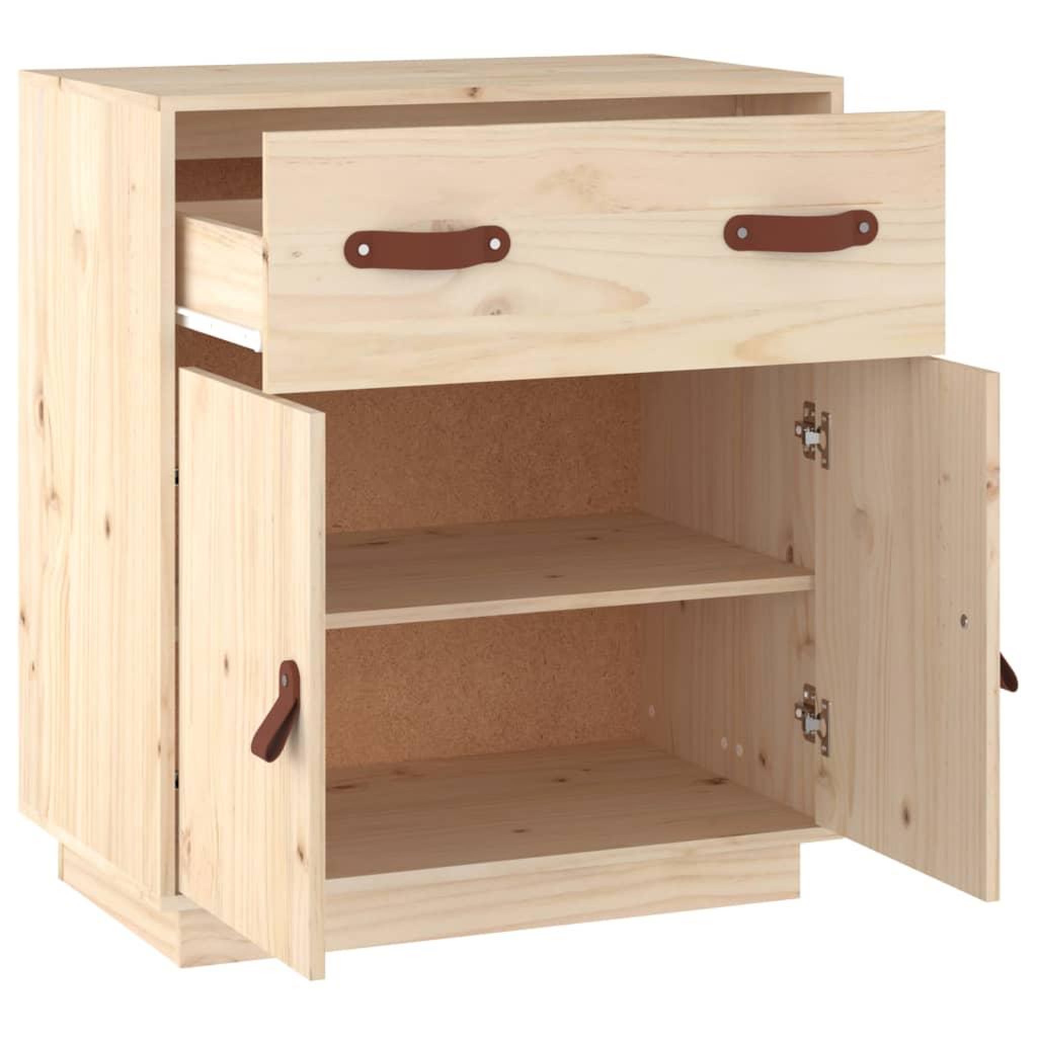 Voir la diapositive 4 : VIDAXL Buffet 65,5x40x75 cm Bois massif de pin