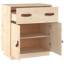 Voir la diapositive 4 : VIDAXL Buffet 65,5x40x75 cm Bois massif de pin