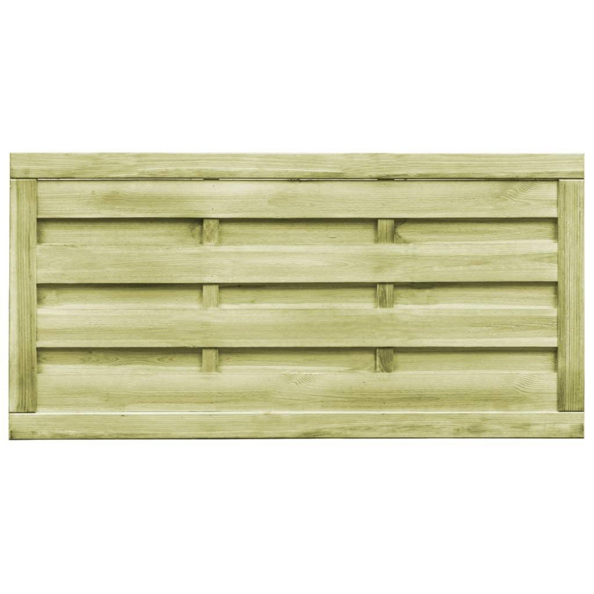 VIDAXL Portillons 2 pcs Bois de pin impregne 150x75 cm Vert