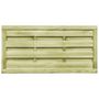 Voir la diapositive 4 : VIDAXL Portillons 2 pcs Bois de pin impregne 150x75 cm Vert
