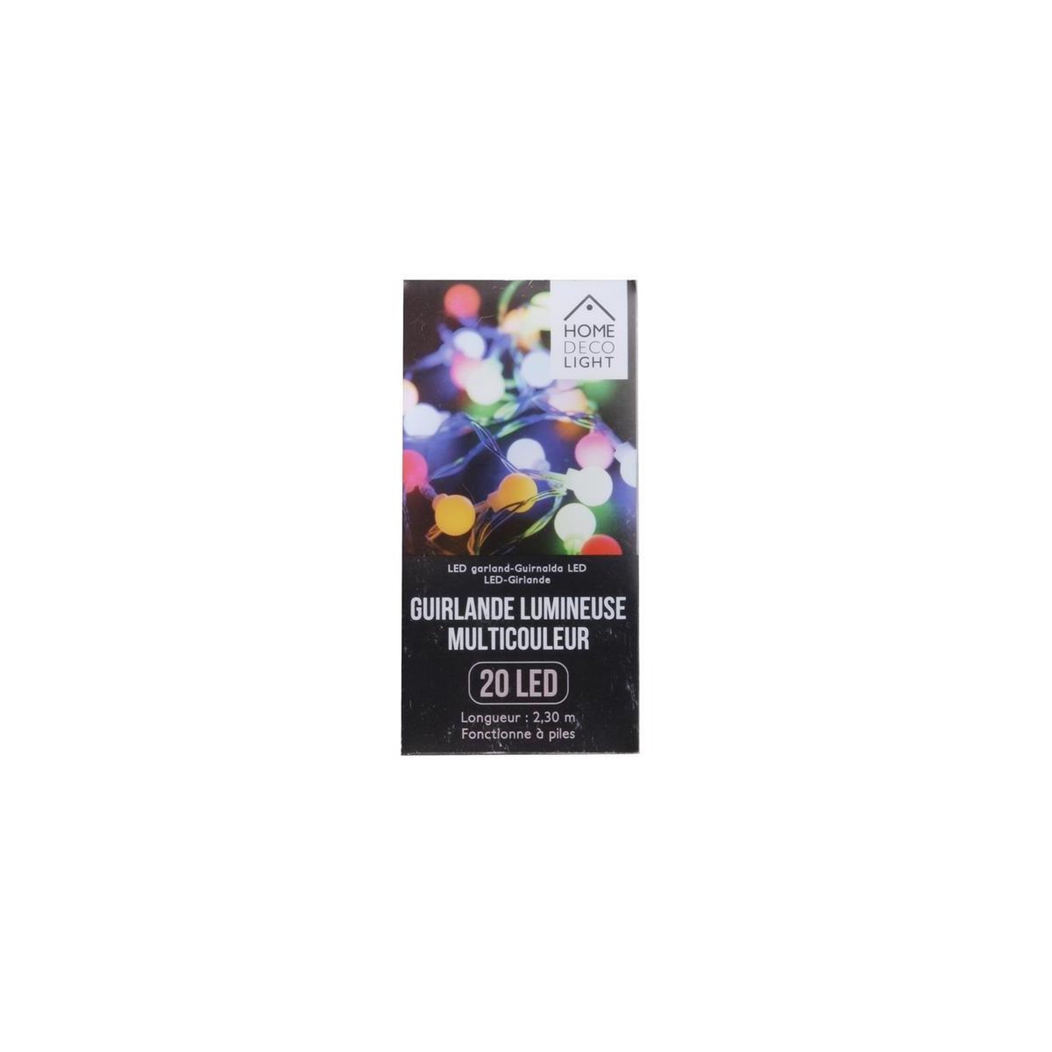 Voir la diapositive 4 : The Home Deco Factory Guirlande lumineuse à led  20 led  multicolore
