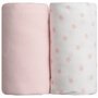 Voir la diapositive 1 : Babycalin Lot de 2 draps housse pour lit bébé étoiles 60 x 120 cm