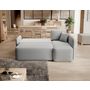Voir la diapositive 4 : BEST MOBILIER Suzie - canapé d'angle droit 4 places convertible avec coffre en velours