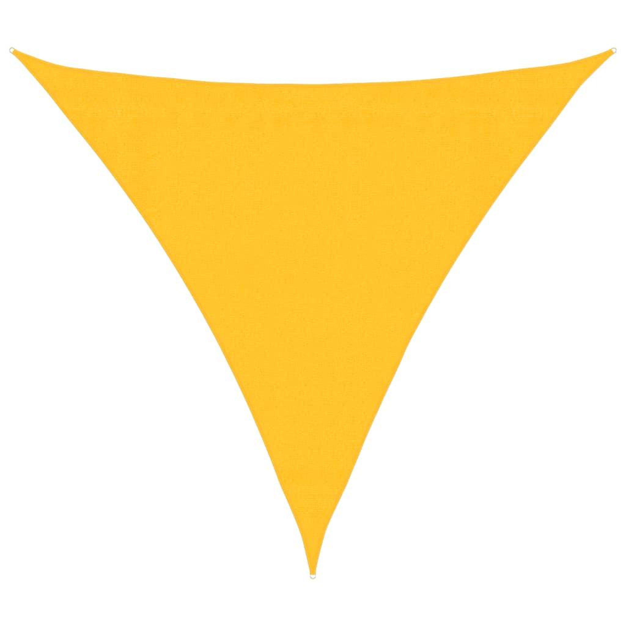 Voir la diapositive 2 : VIDAXL Voile d'ombrage 160 g/m^2 Jaune 3,6x3,6x3,6 m PEHD