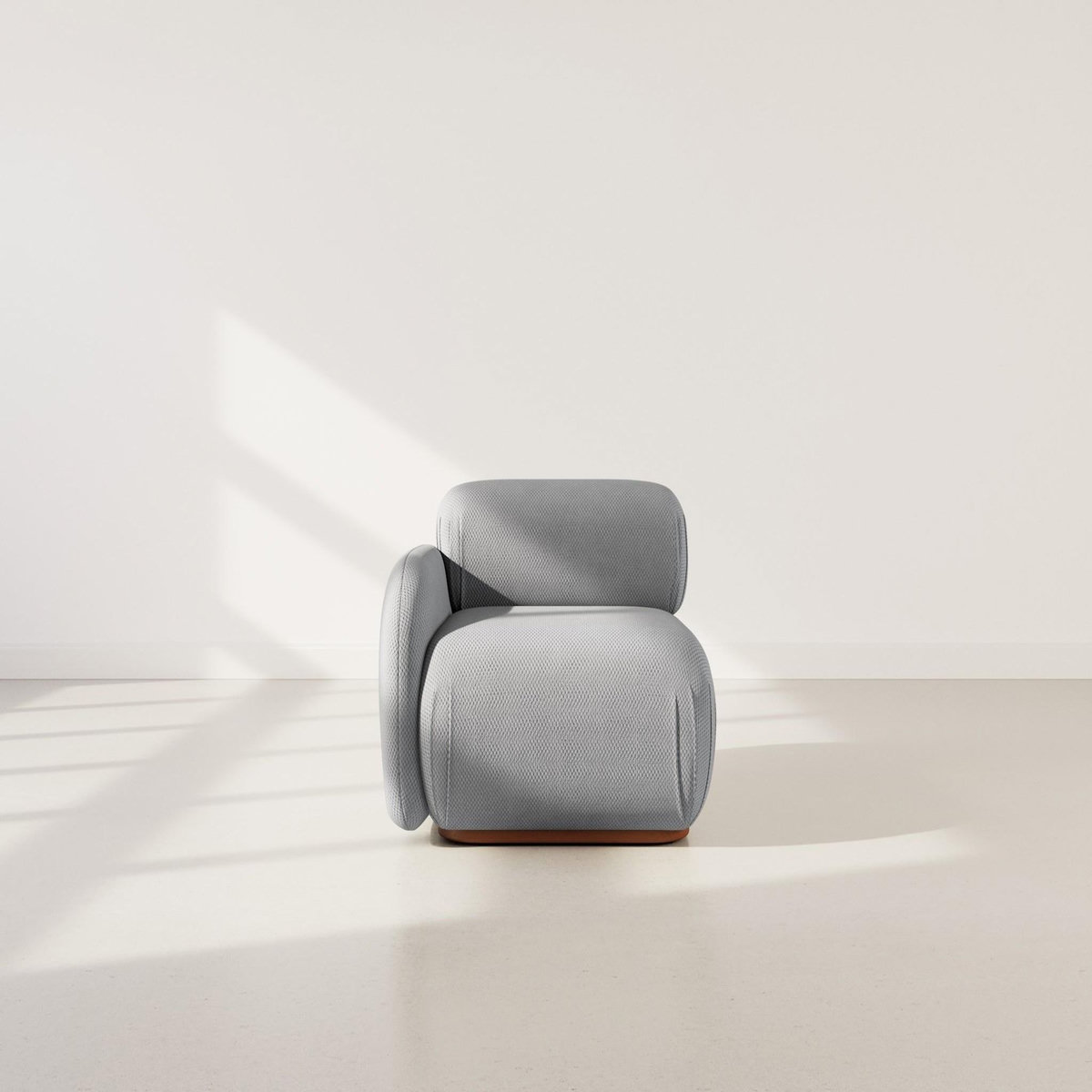 LISA DESIGN Penelope - module d'assise gauche en velours texturé