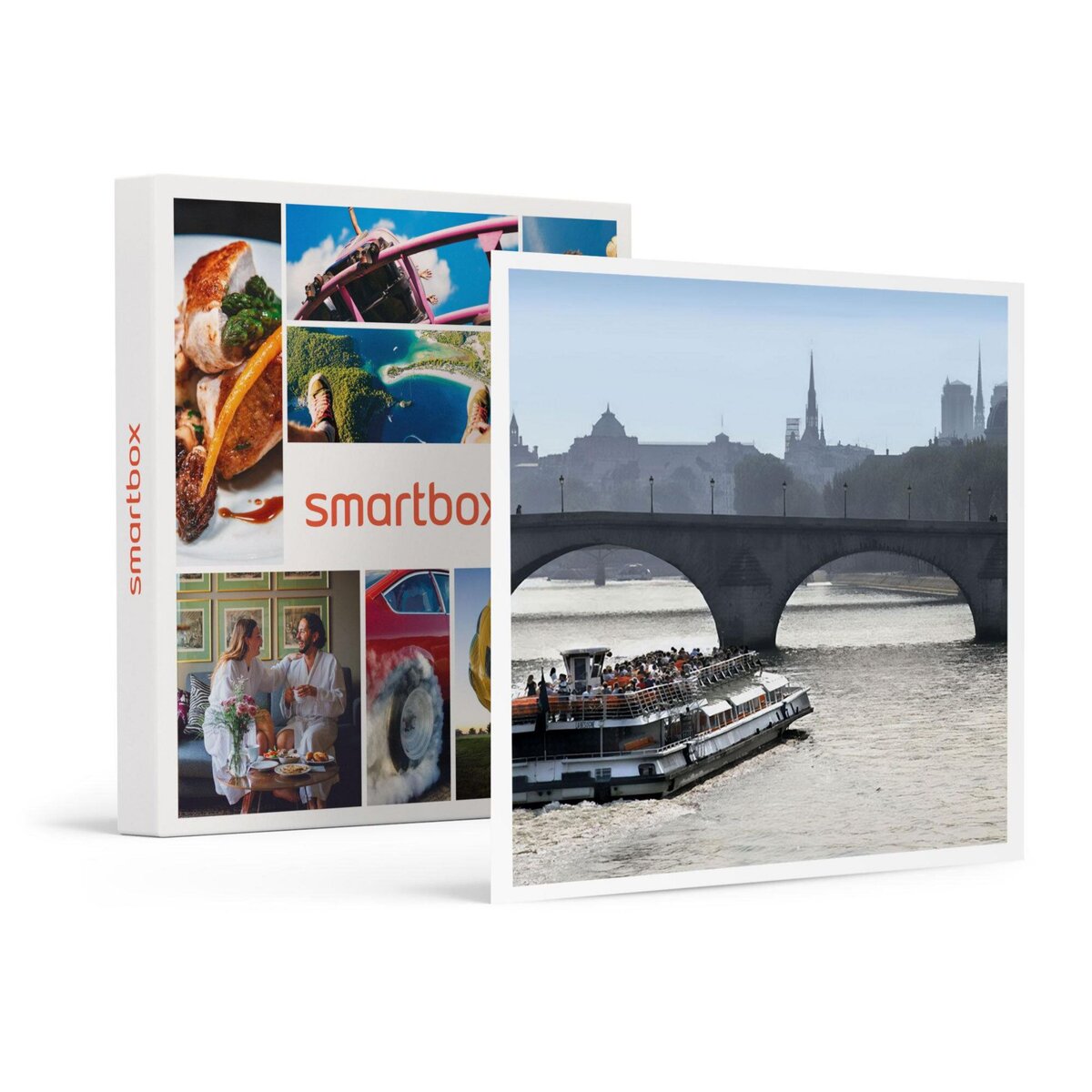Smartbox Découverte de Paris lors d'un déjeuner croisière sur la Seine pour 2 adultes - Coffret Cadeau Gastronomie