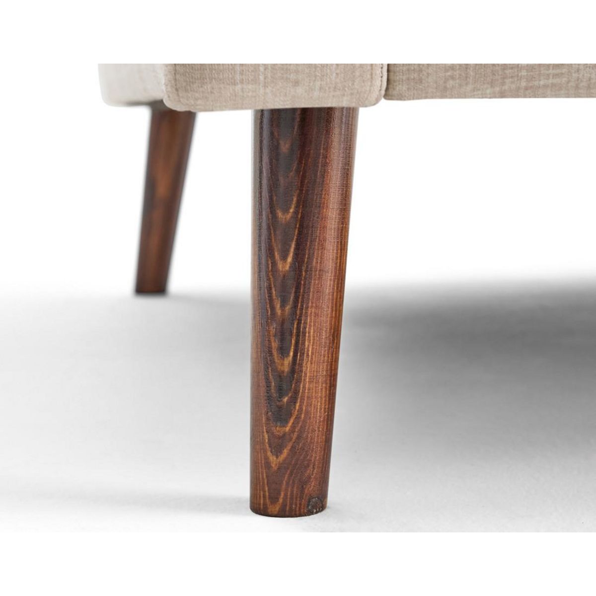 LISA DESIGN Ostrava - canapé droit 2 places en velours pieds en bois