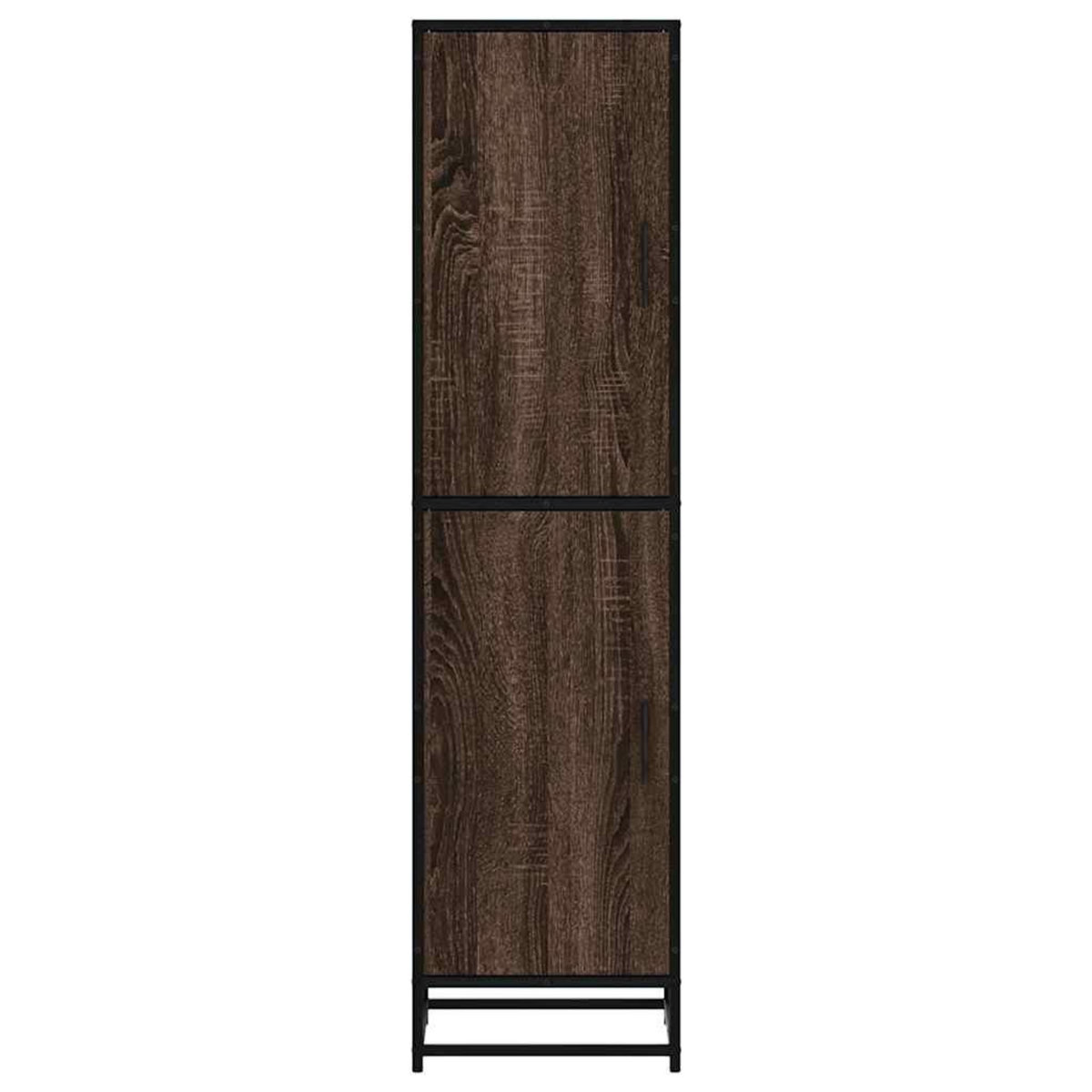 VIDAXL Buffet haut chene marron 35,5x35x139 cm bois d'ingenierie metal
