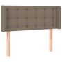 Voir la diapositive 2 : VIDAXL Tete de lit avec oreilles Taupe 83x16x78/88 cm Tissu