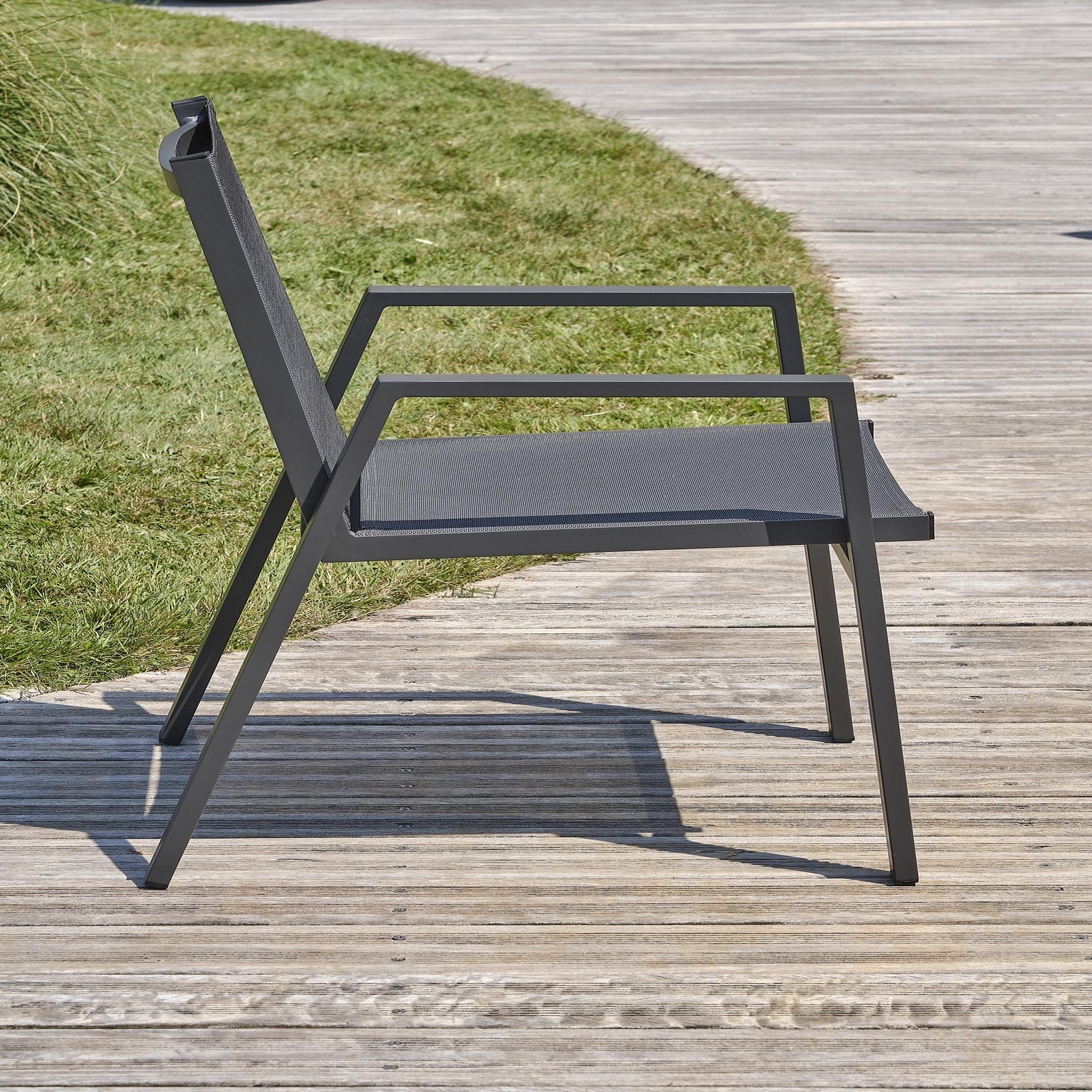 Voir la diapositive 4 : DCB GARDEN Fauteuil de jardin empilable en aluminium