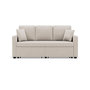 Voir la diapositive 1 : BEST MOBILIER Cyrus - canapé droit 3 places convertible en velours côtelé