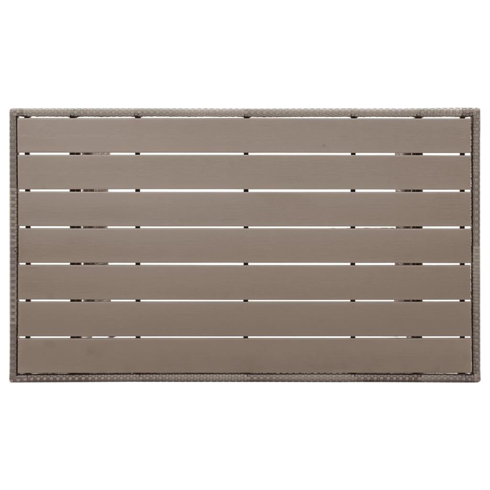 Voir la diapositive 2 : VIDAXL Table de jardin Gris 120x70x66 cm Resine tressee