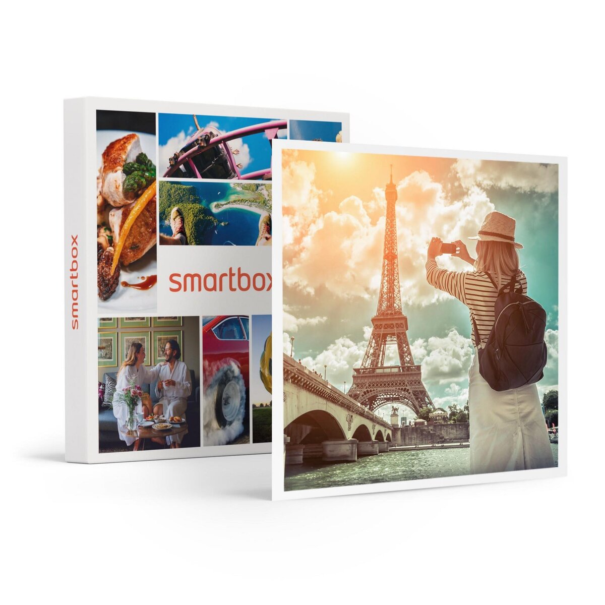 Smartbox Paris en duo : sommet de la tour Eiffel et croisière sur la Seine pour 2 - Coffret Cadeau Sport & Aventure