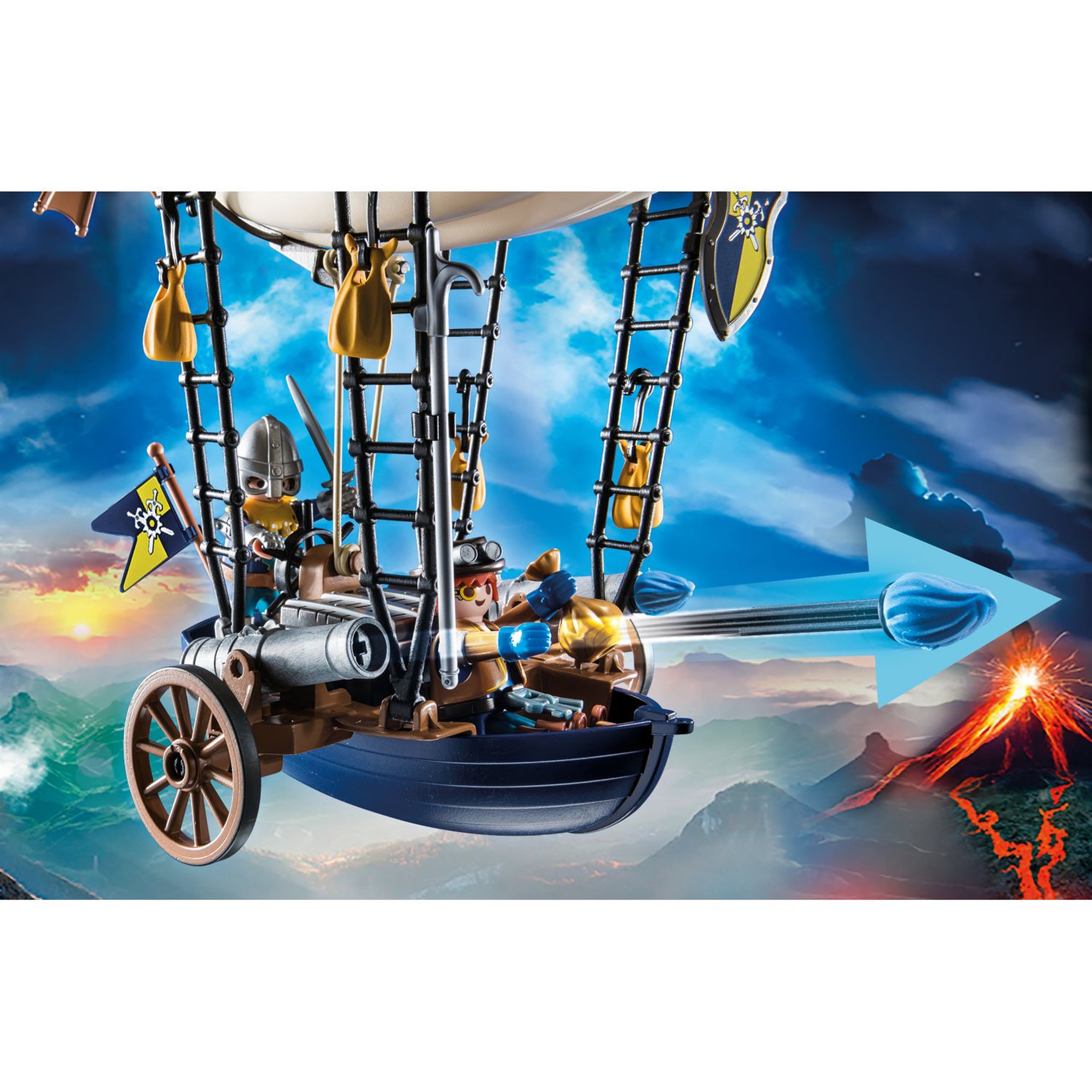 Voir la diapositive 5 : PLAYMOBIL 70642 Novelmore - Aérostat de Dario