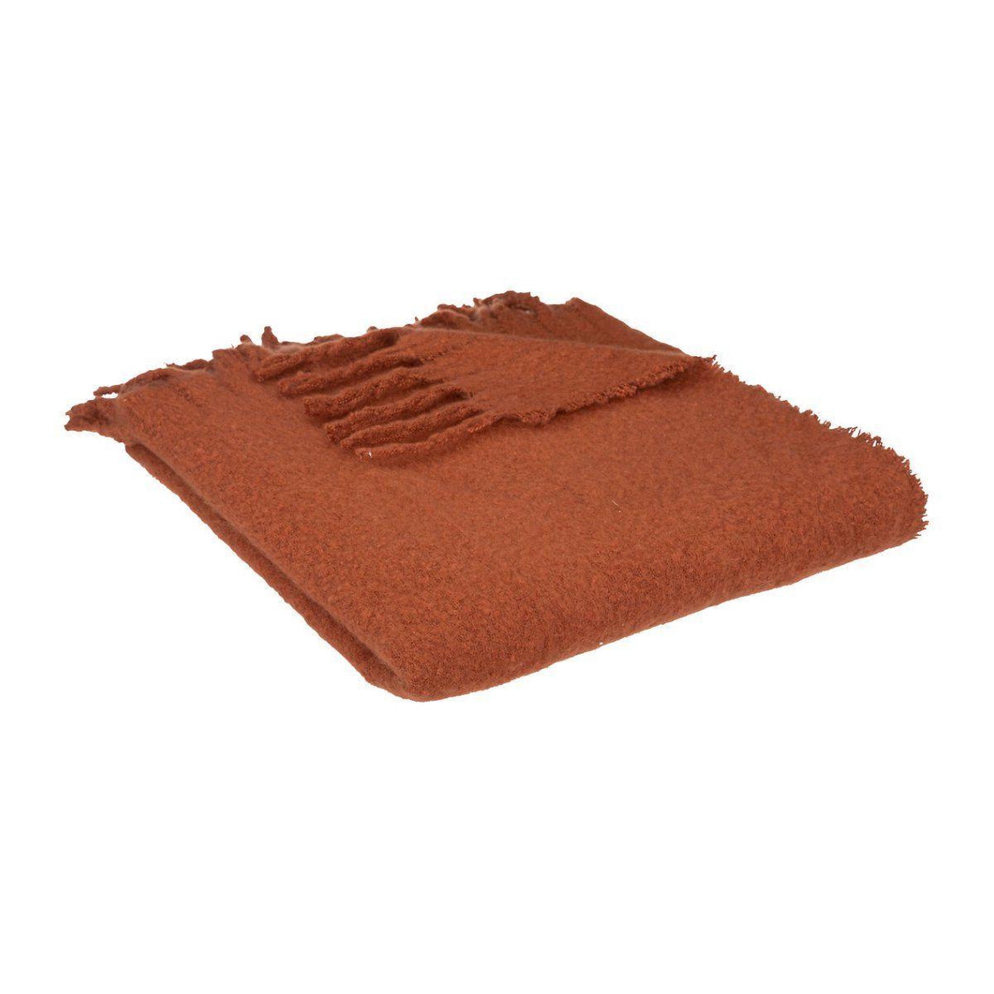 ATMOSPHERA Plaid mohair  kodi  130x180cm terracotta