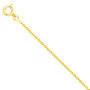 Voir la diapositive 2 : L'ATELIER D'AZUR Collier Chaine Or Jaune - Maille Forçat Diamantée - 40cm
