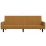 Voir la diapositive 5 : VIDAXL Canape-lit a 2 places marron velours