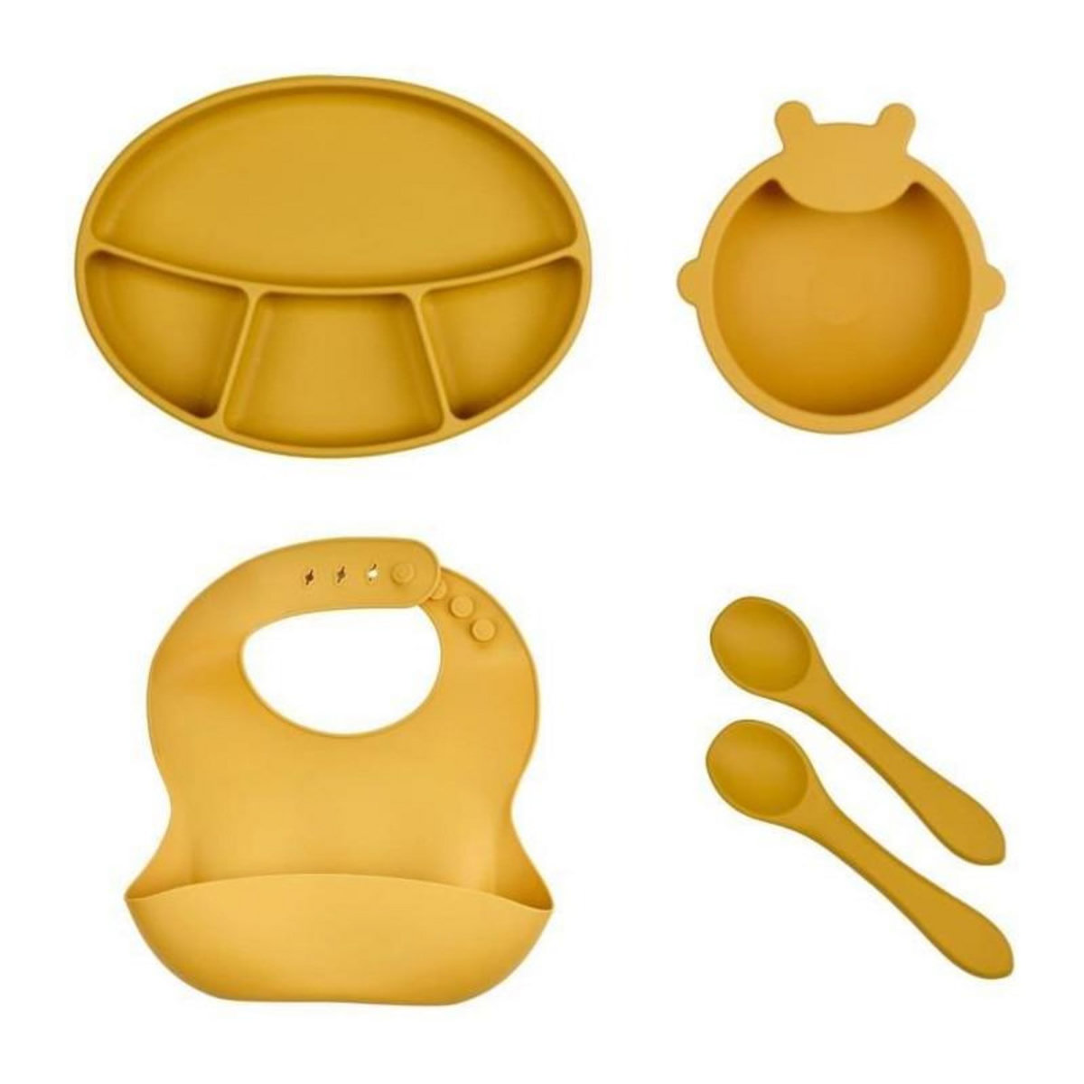 THERMOBABY PACK REPAS SILICONE - JAUNE MIEL