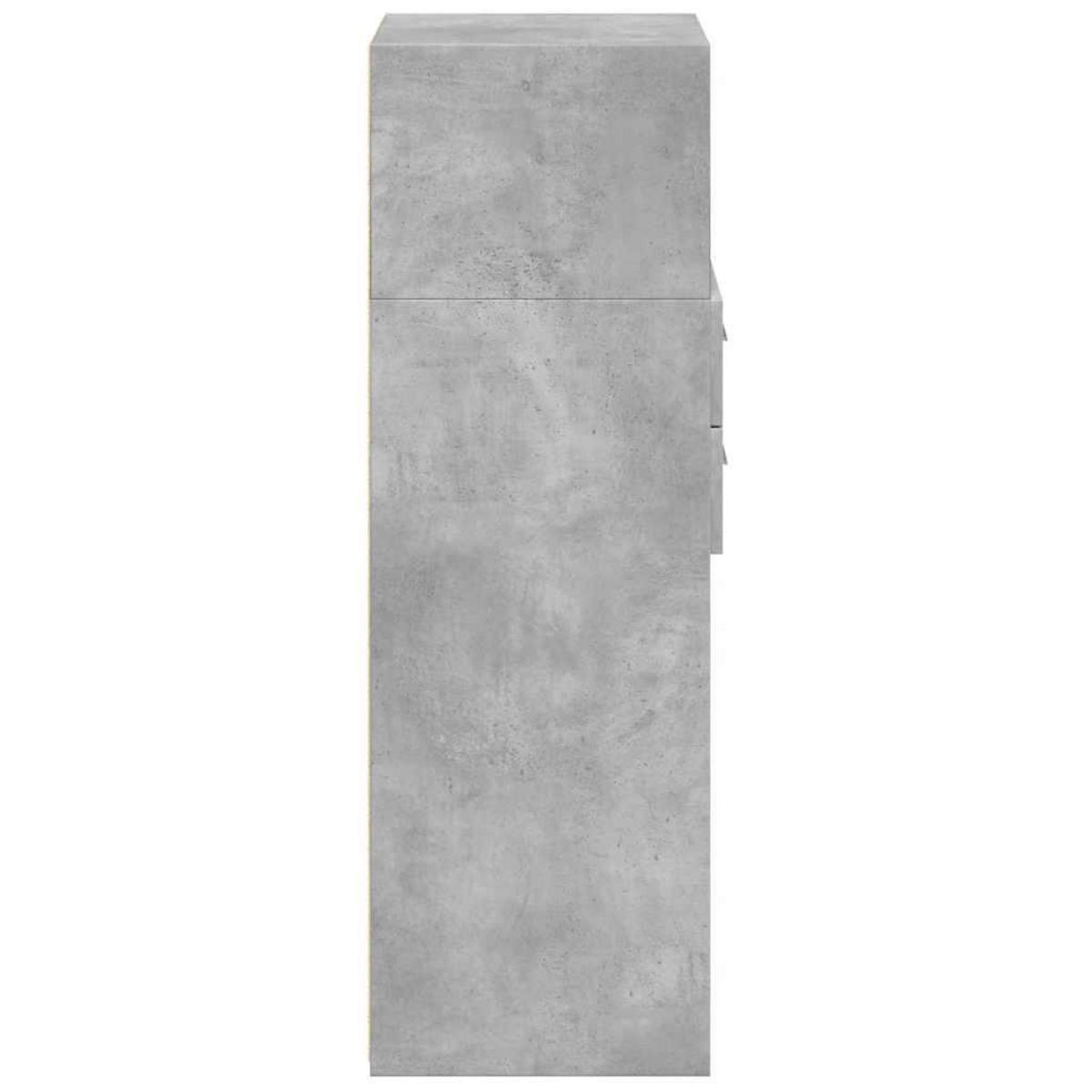 VIDAXL Buffet haut gris beton 50x42,5x124 cm bois d'ingenierie