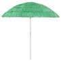 Voir la diapositive 1 : VIDAXL Parasol de plage Hawaii vert 240 cm