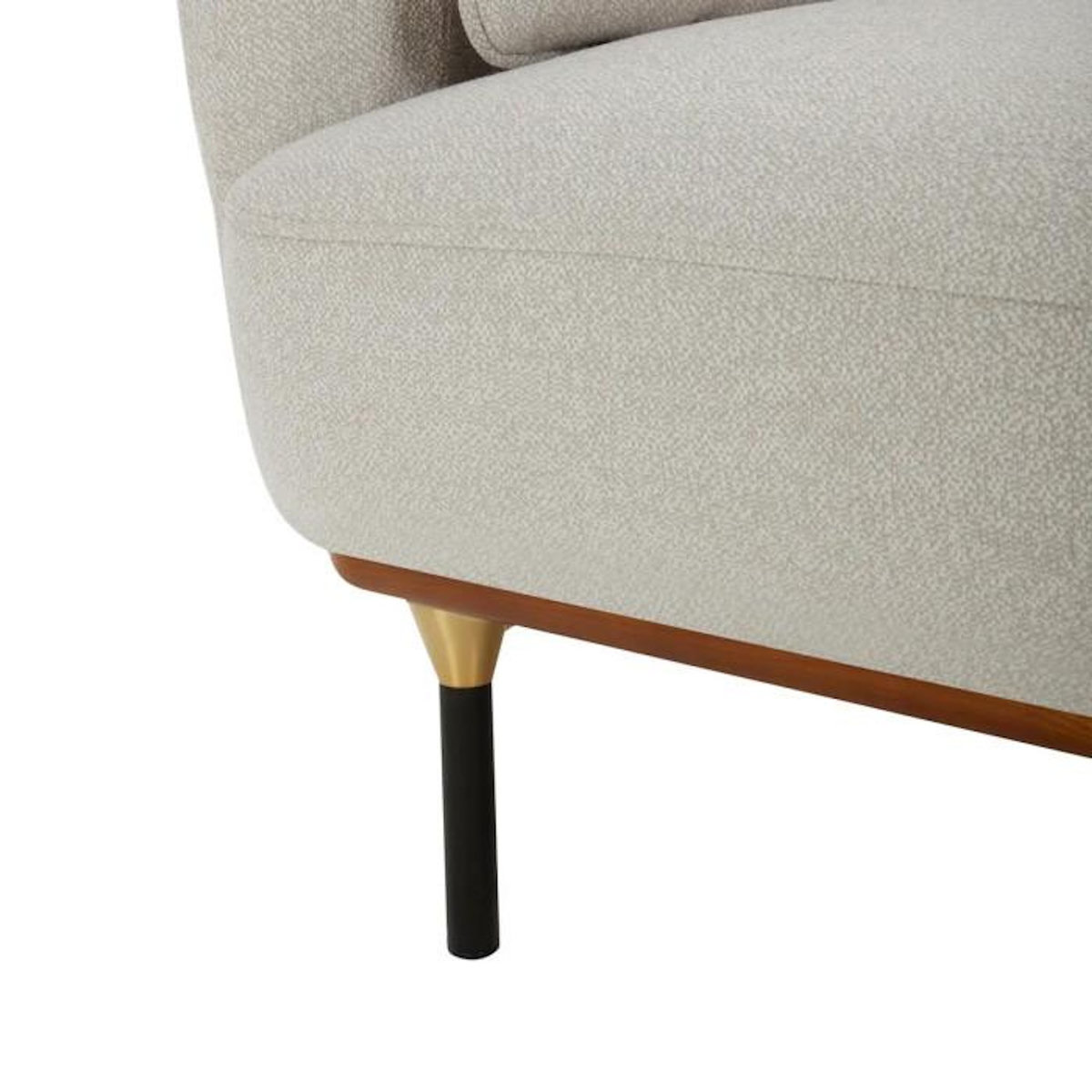 ATMOSPHERA Fauteuil Design  Isée  113cm Gris Clair