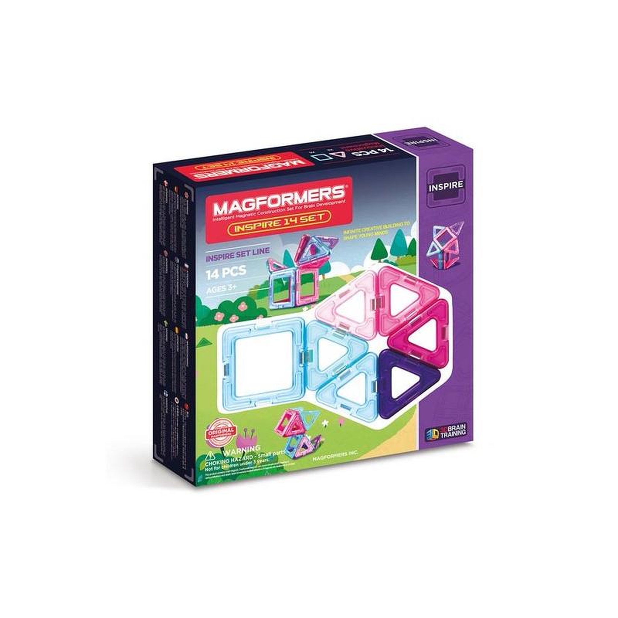Voir la diapositive 1 : MAGFORMERS Magformers Inspire, 14dlg.