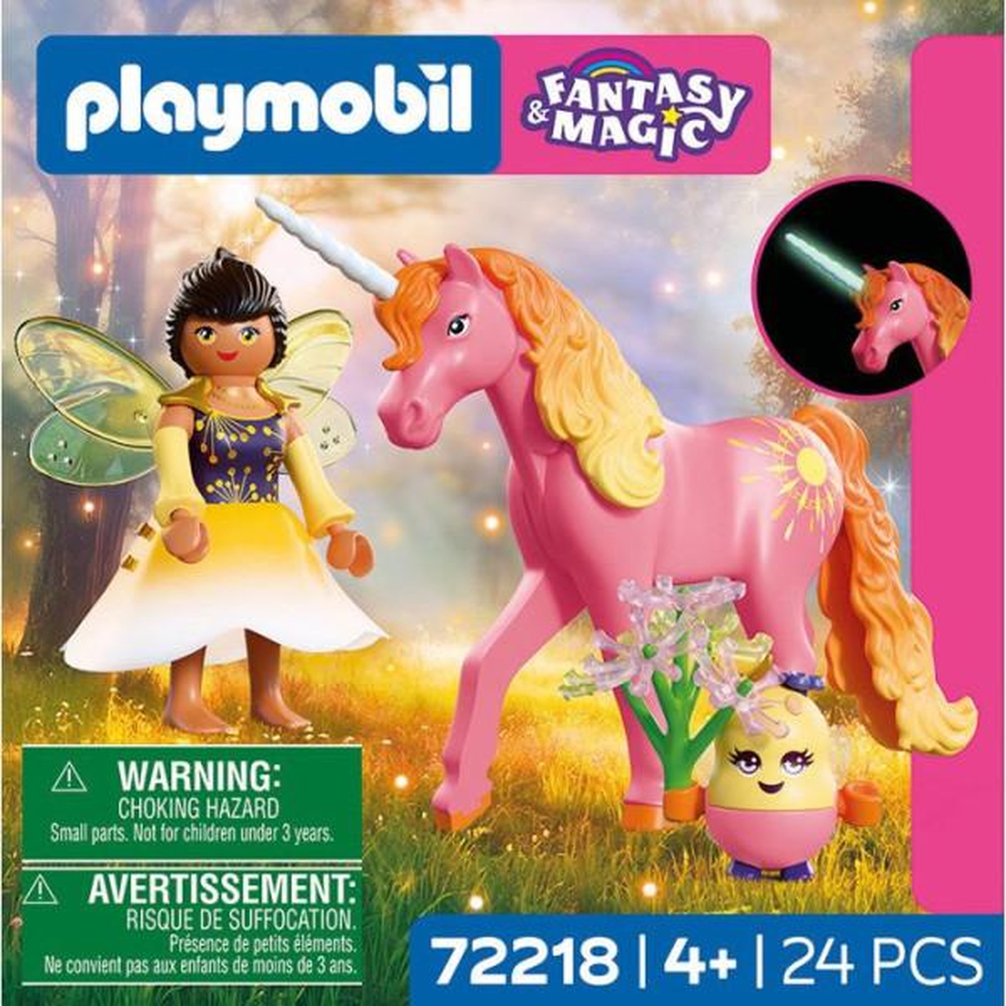 Voir la diapositive 4 : PLAYMOBIL PLAYMOBIL Adventure 72218 Licorne Rosée du matin avec fée