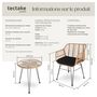 Voir la diapositive 6 : tectake Salon de jardin pour 2 personnes marron naturel
