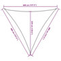 Voir la diapositive 6 : VIDAXL Voile d'ombrage 160 g/m^2 Creme 4x4x4 m PEHD
