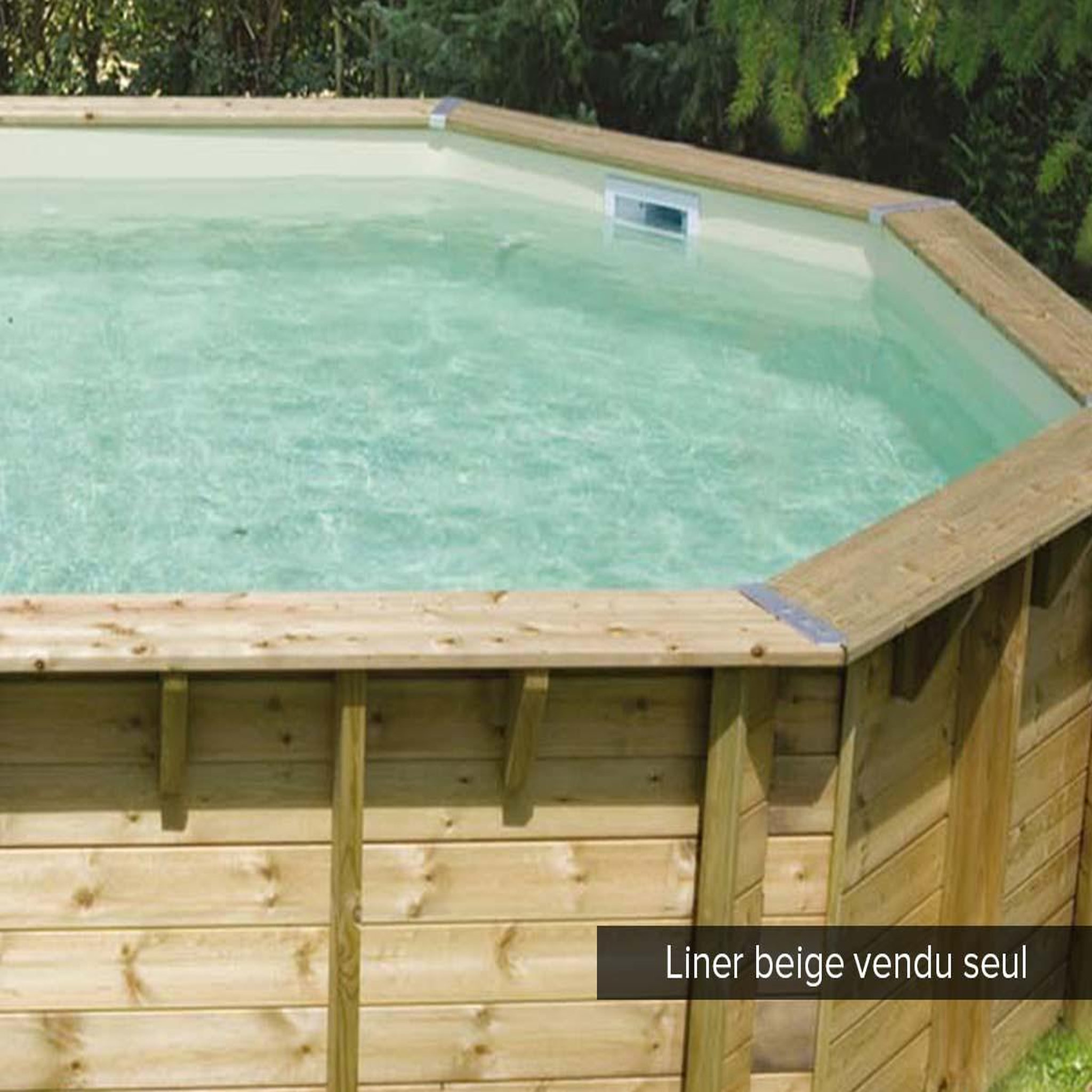 Ubbink Liner seul beige pour piscine bois océa ø 4,30 x 1,20 m - ubbink