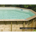 Ubbink Liner seul Beige pour piscine bois Océa Ø 4,30 x 1,20 m - Ubbink
