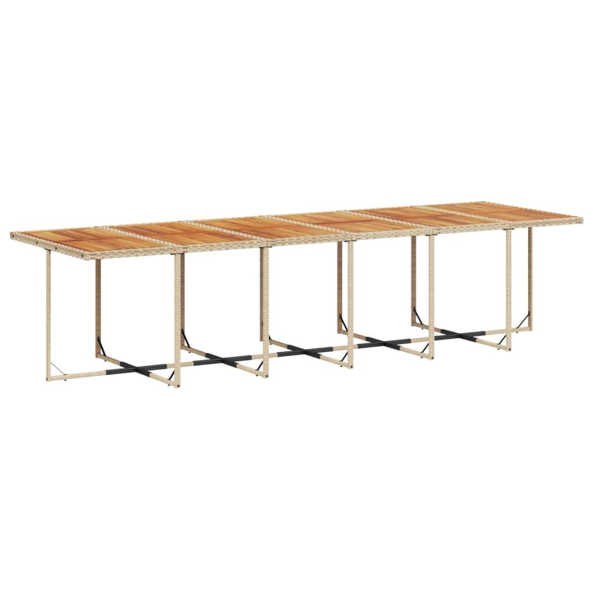 Voir la diapositive 3 : VIDAXL Ensemble a manger de jardin et coussins 17 pcs beige