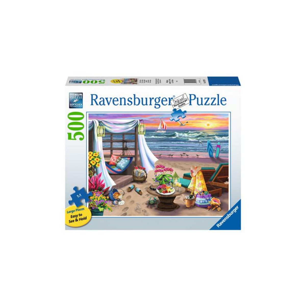RAVENSBURGER Ravensburger - Jigsaw puzzle Beach evening, 500 pcs. 167920