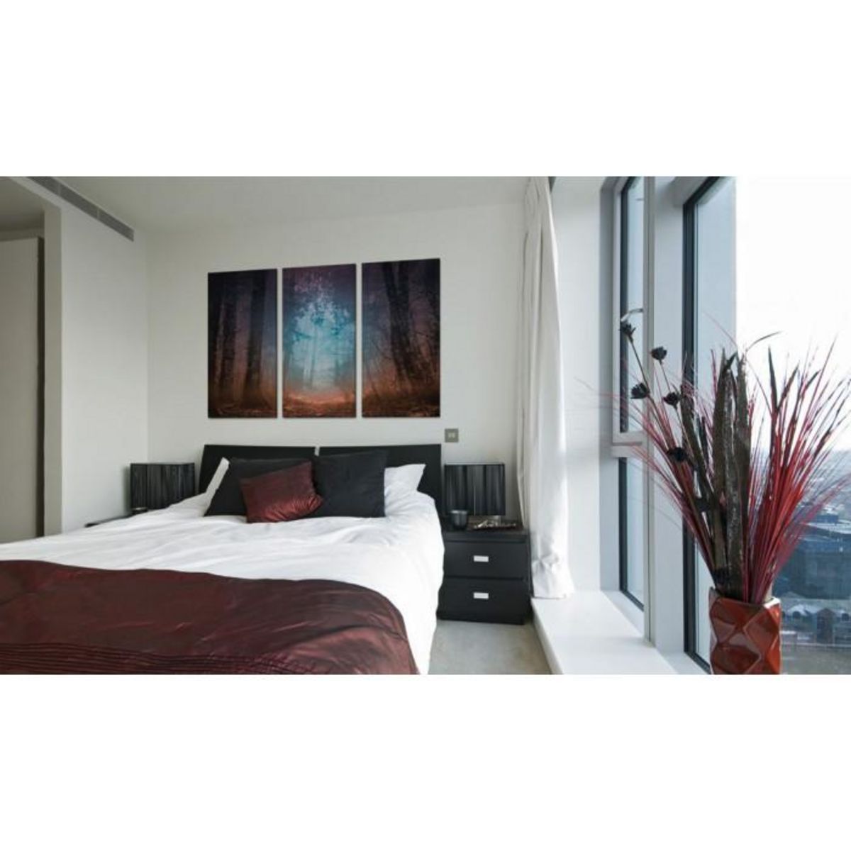 Paris Prix Tableau Imprimé 3 Panneaux  Edge of the Forest