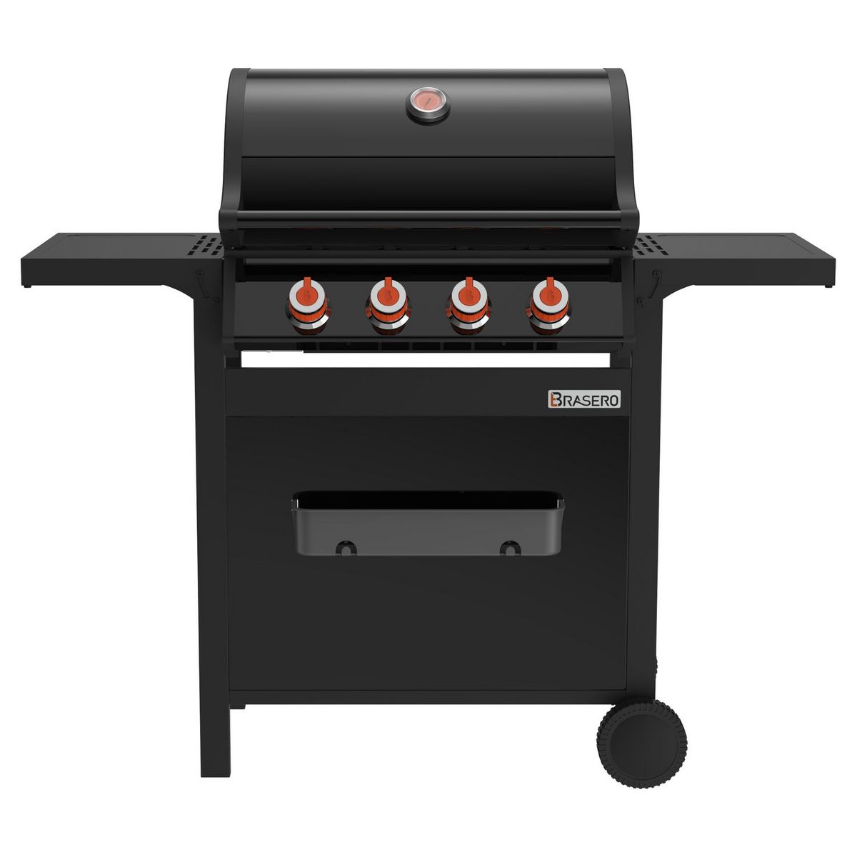 BRASERO Barbecue à gaz 4 brûleurs easy clean SPRING