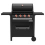 Voir la diapositive 3 : BRASERO Barbecue à gaz 4 brûleurs easy clean SPRING