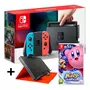 NINTENDO Console Nintendo Switch Joy-Con Néon + Kirby Star Allies + Powerbank avec étui de protection Nintendo Switch